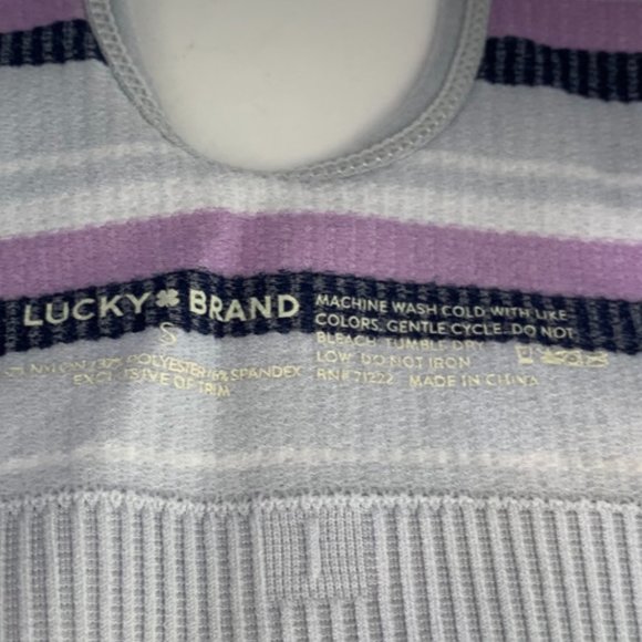 Lucky Brand Multicolor Striped Seamless Bralette - Picture 3 of 8
